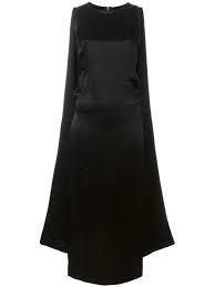 McQ Alexander McQueen Black Maxi Cape Dress size 8 - Image 4