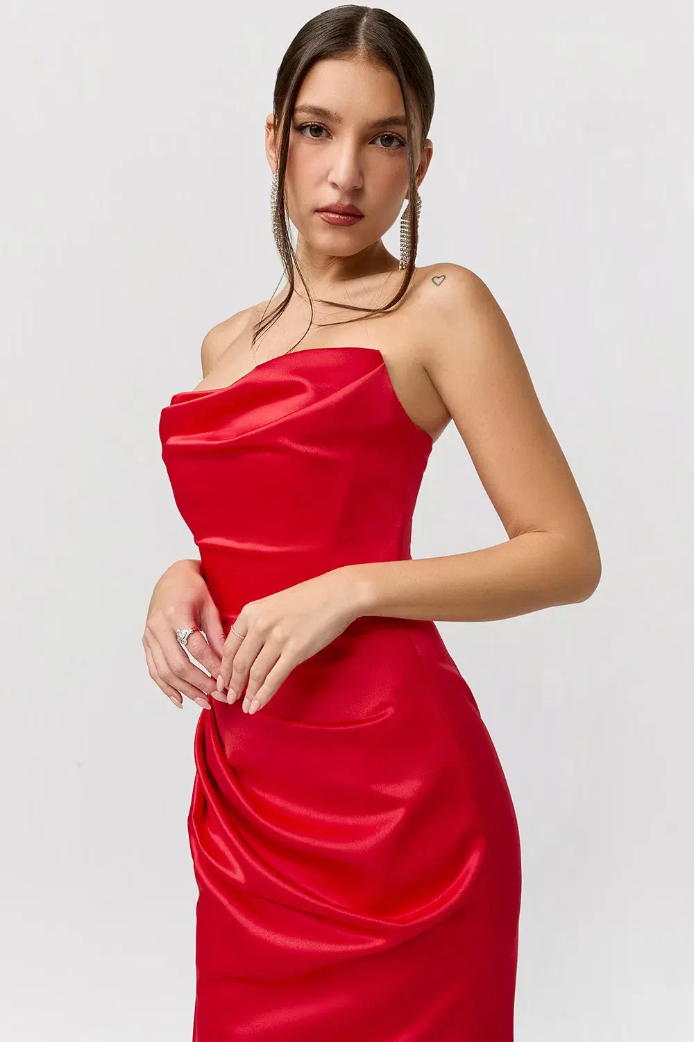 House of CB Adrienne Maxi Dress Red Size M/AU 10 for rent on The Volte - main image