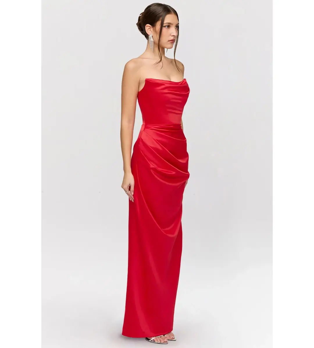 House of CB Adrienne Maxi Dress Red Size M/AU 10 for rent on The Volte - main image