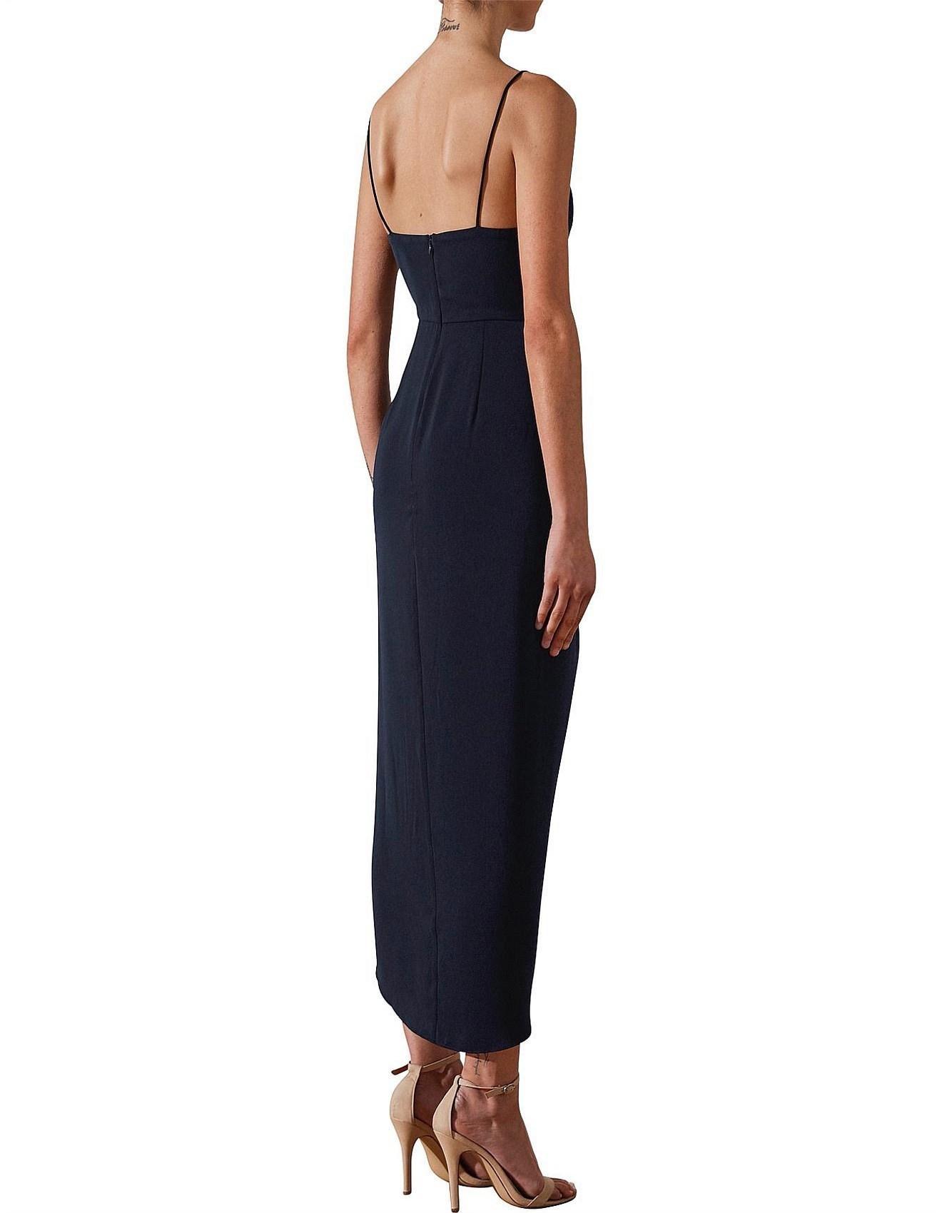 Shona Joy Core Cocktail Draped Dress Navy Size 8  - Image 3