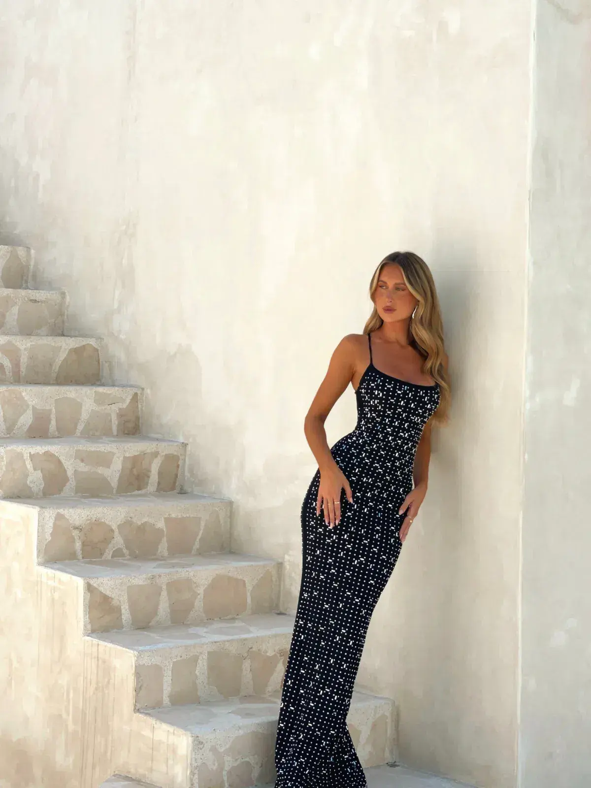 Outkast Ciaran Sparkle Dress Maxi Black Size AU 8 - Image 4