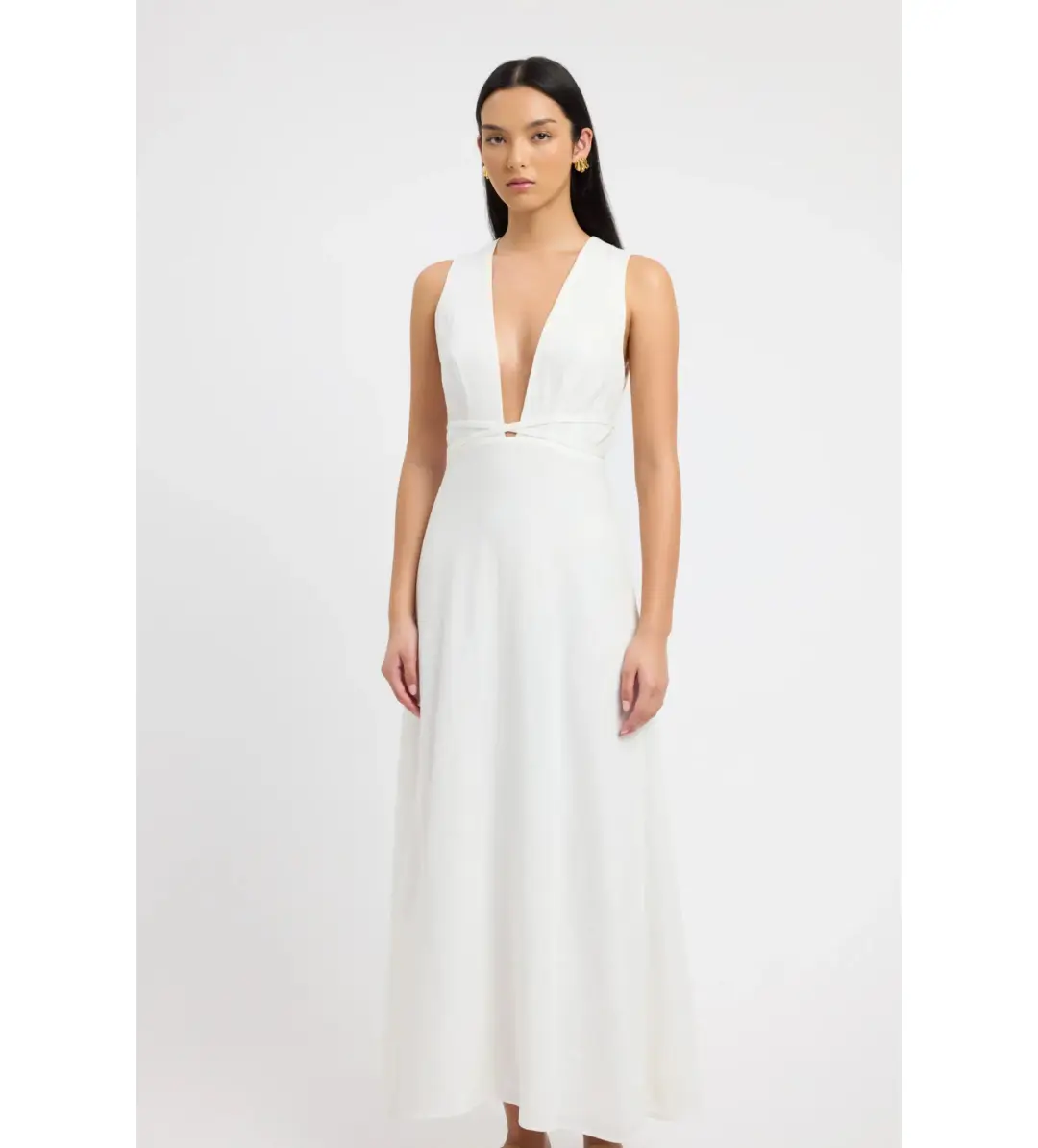 Kookai Hayman Deep Vee Dress AU 6 for rent on The Volte - main image