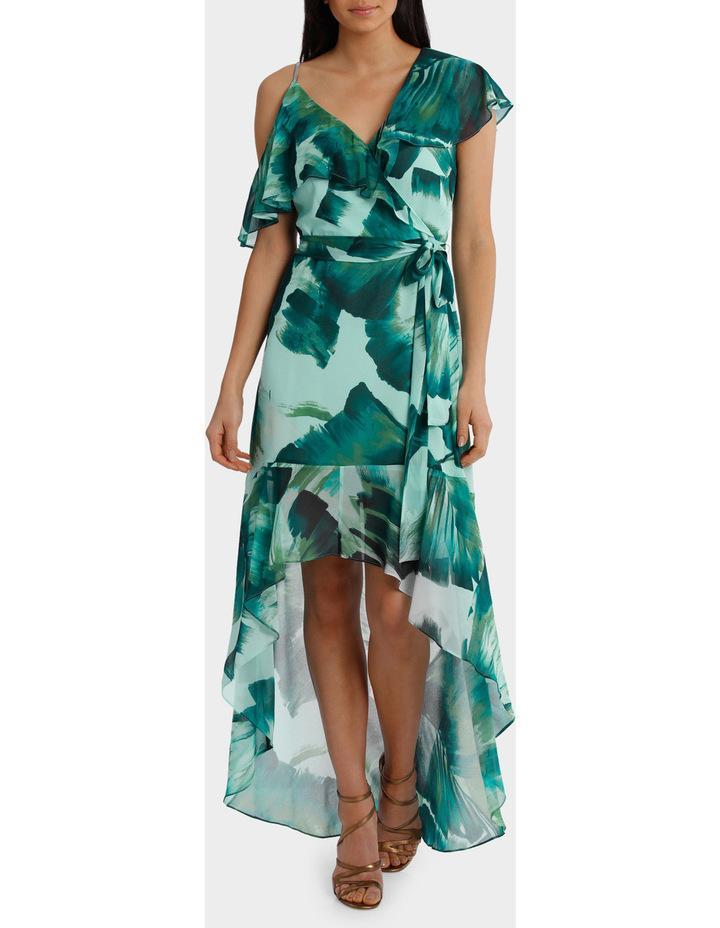 Wayne Cooper Asymetric Frill Maxi Dress Size 8 - Image 1