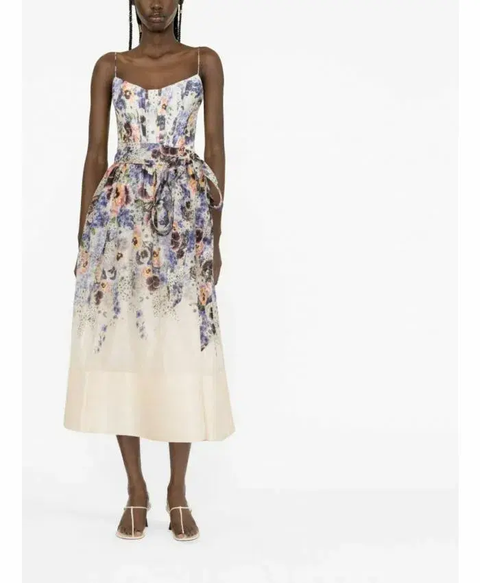 Zimmermann Tama Corset Midi Dress - Image 3