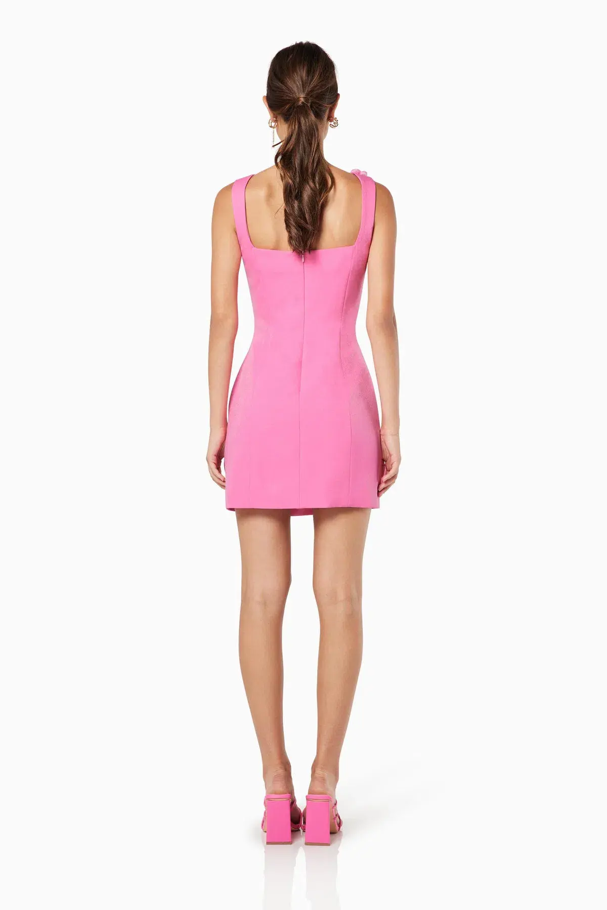 Elliatt Trompe 3D Floral Mini Dress Pink Size 10 - Image 3
