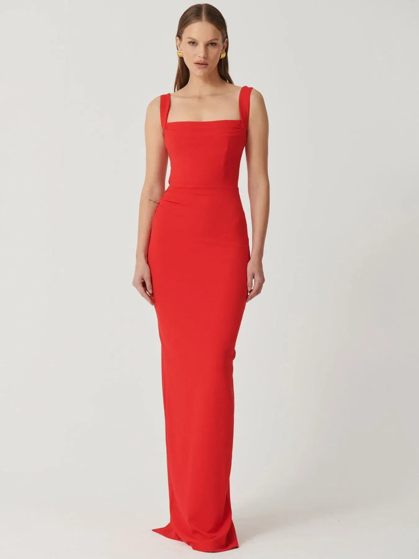 Effie Kats Marbella Gown in Cherry Red Size 12 - Image 1