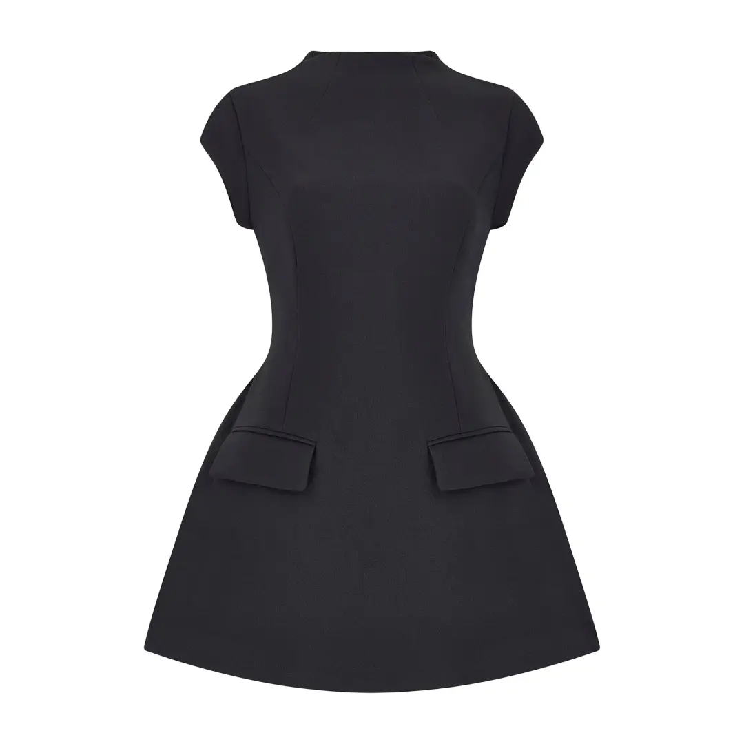 Odd Muse The Ultimate Muse Cap Sleeve Mini Dress Black Size S / AU 8 for rent on The Volte - main image