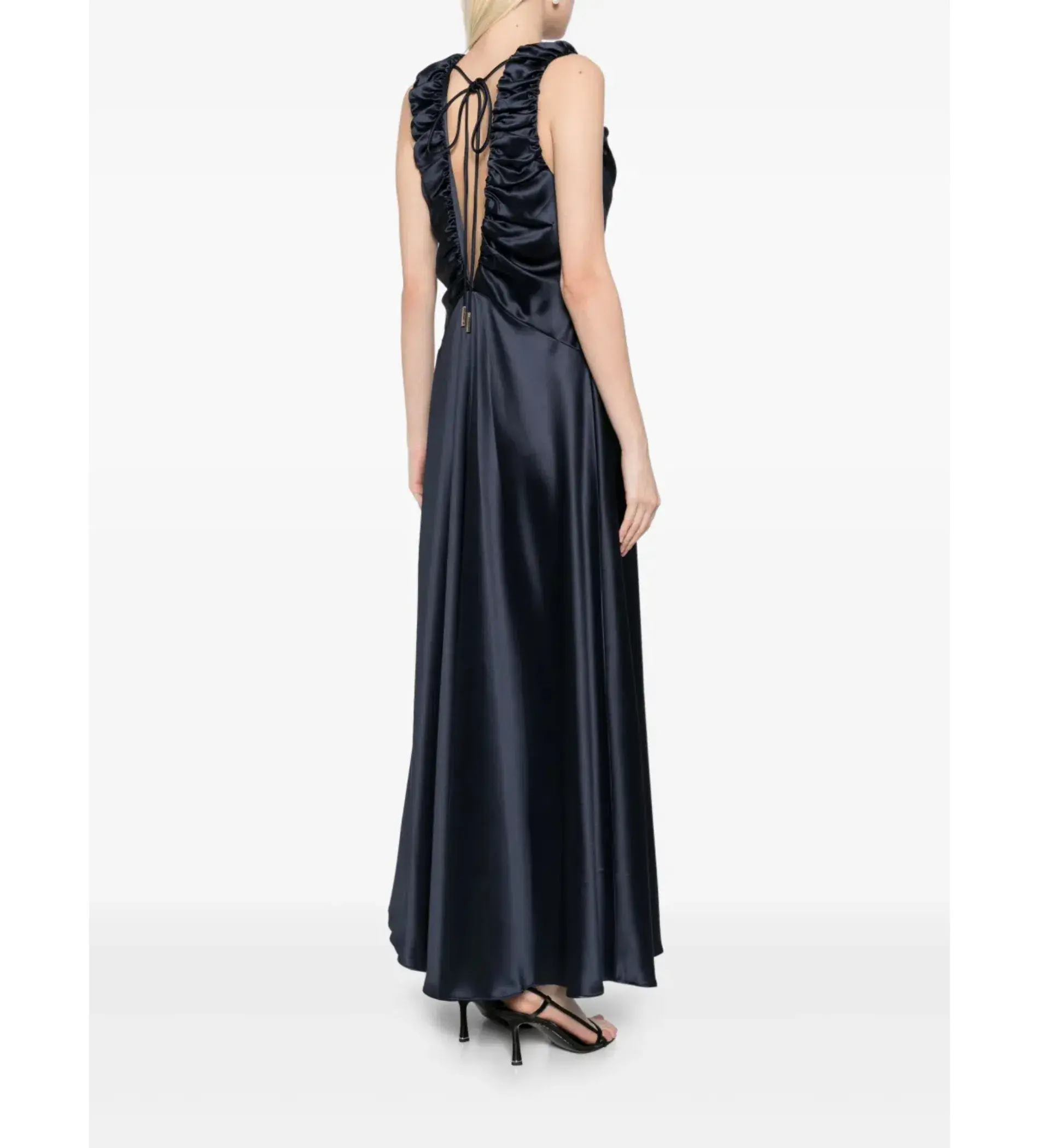 Acler Patterson Maxi Dress Navy Size 8 - Image 4