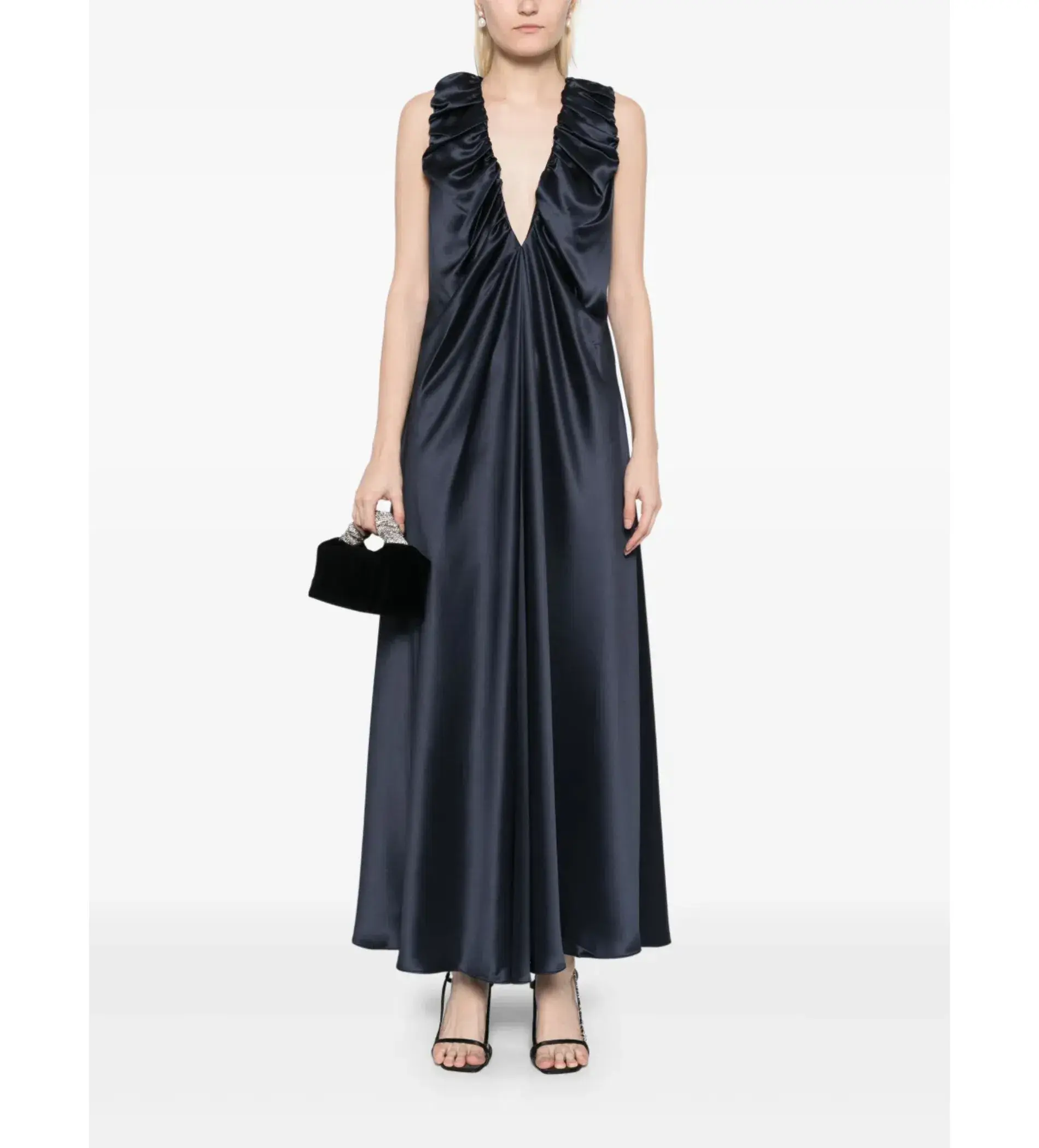 Acler Patterson Maxi Dress Navy Size 8 - Image 1