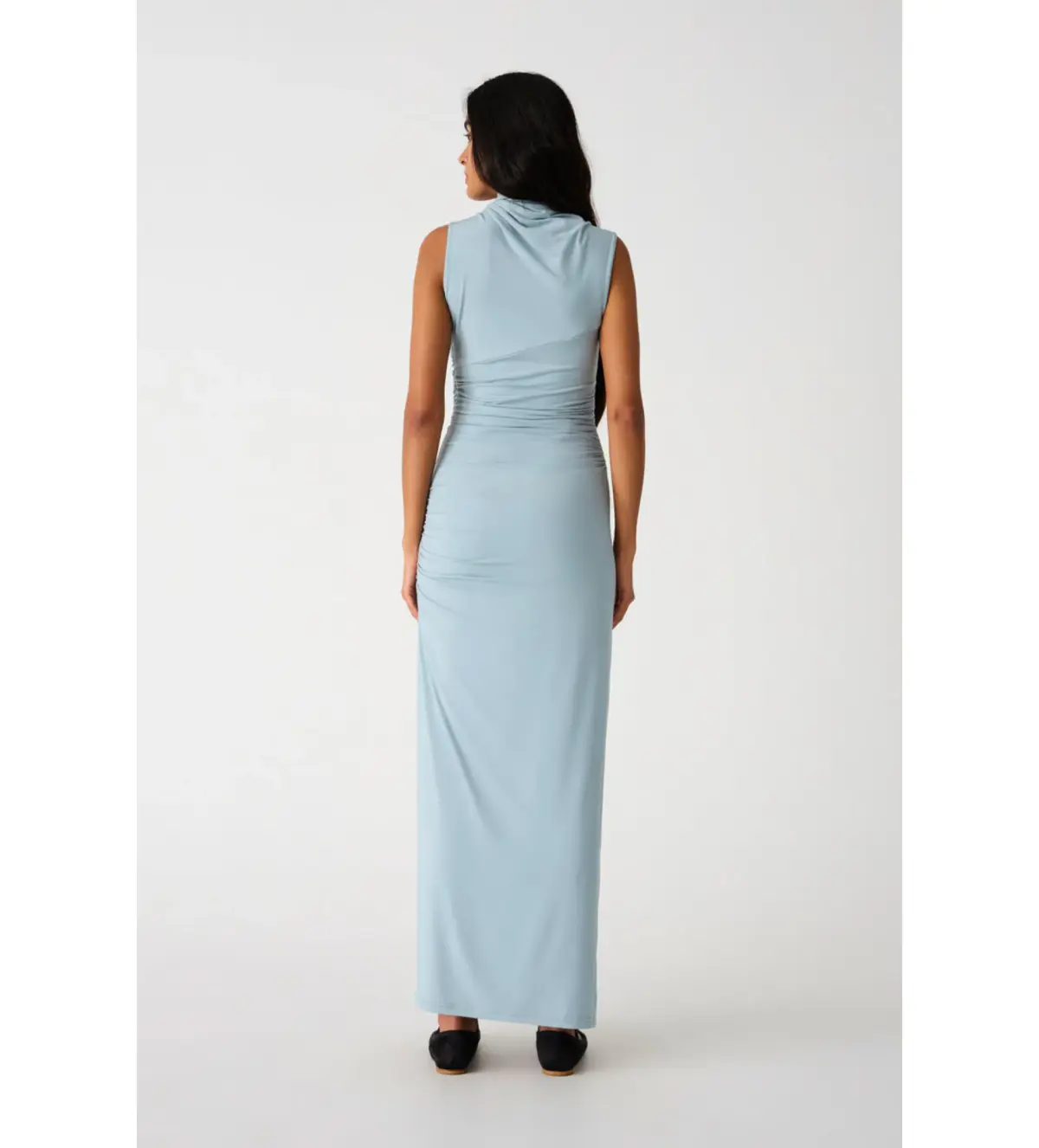 Misha Albie Jersey Maxi Dress Seafoam Blue Size 10/M - Image 4