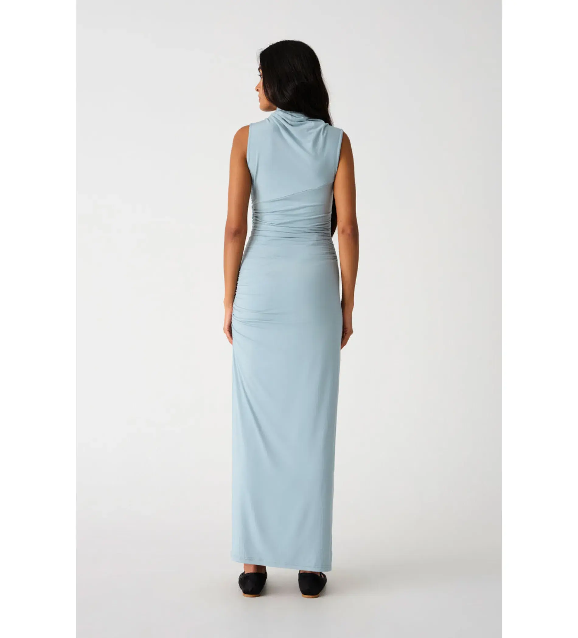 Misha Albie Jersey Maxi Dress Seafoam Blue Size 10/M - Image 4