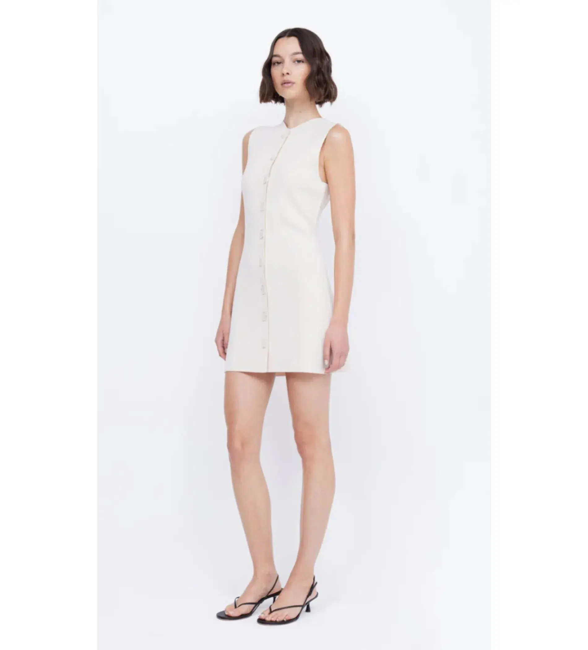 Bec & Bridge  Ilora Knit Mini Dress Ivory Size 12  - Image 2