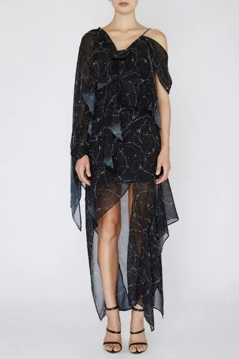 Acler Nunan Dress Black Size 6 - Image 1