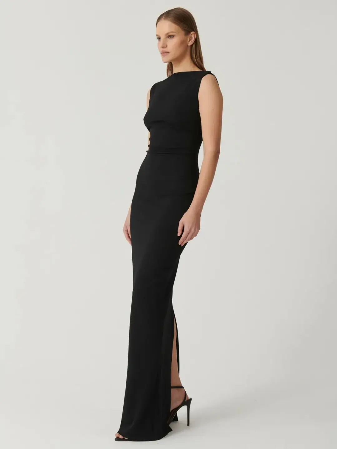 Effie Kats Verona Gown Black Size L/12 for rent on The Volte - main image
