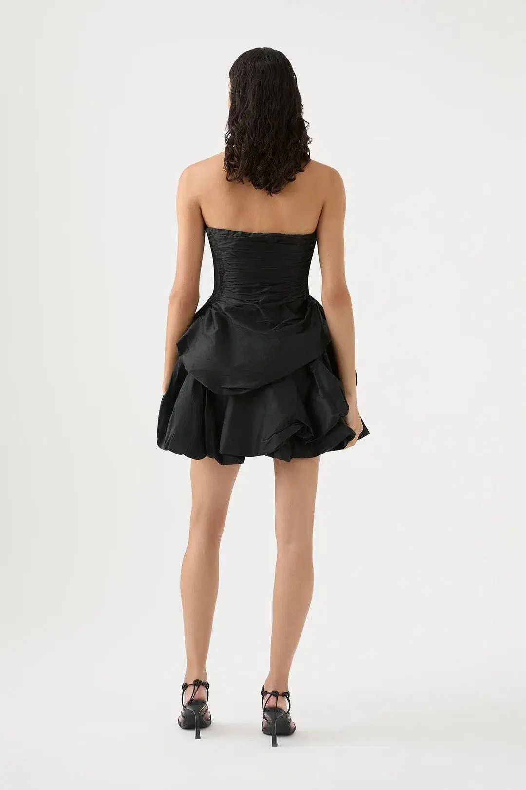 Aje Daybreak Strapless Mini Dress Black Size 10 - Image 4