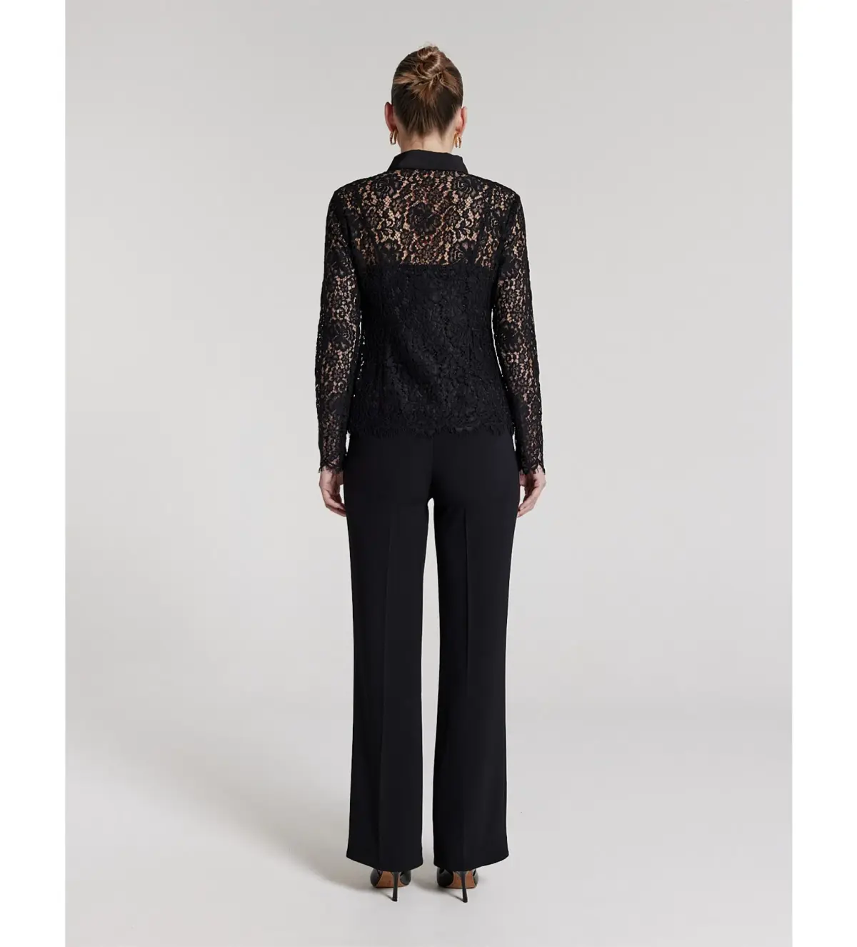 Perri Cutten Como Lace Shirt Black Size AU 6 - Image 3