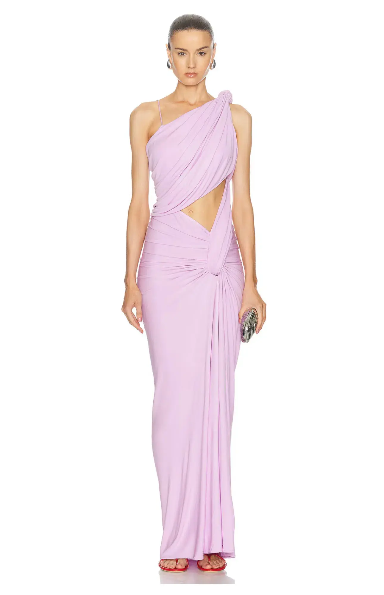 Christopher Esber Twisted Lever Maxi Dress Pink Size 8 - Image 1