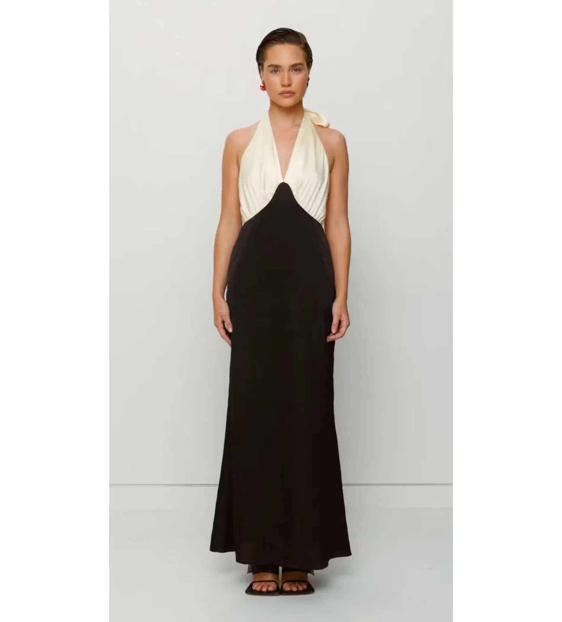 The Wolf Gang Oahu Slip Dress Noir size AU 12 - Image 1