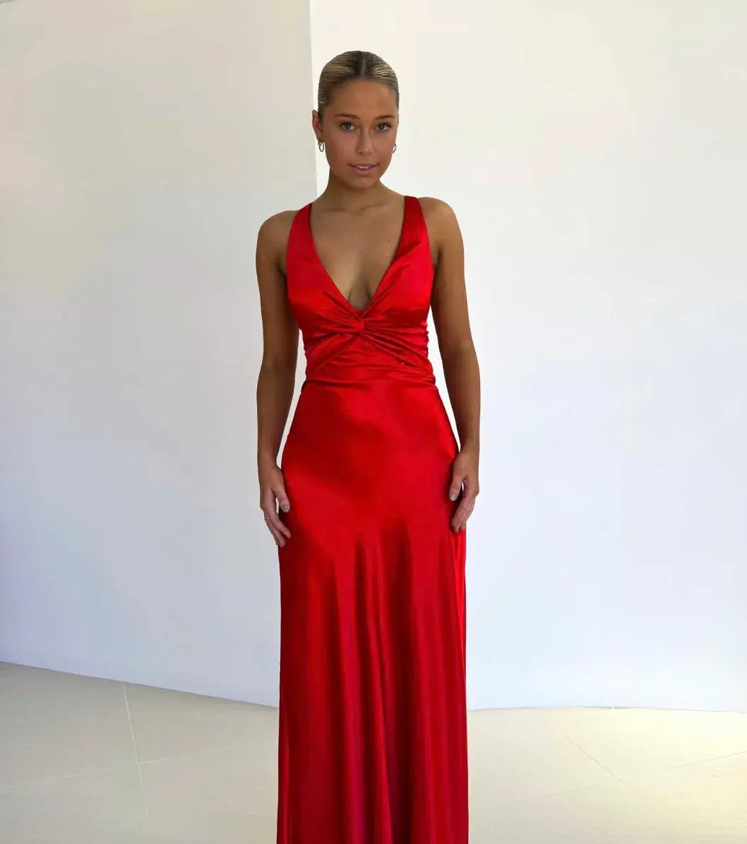 Ruth Tarvydas Vintage Red Midi - Image 1