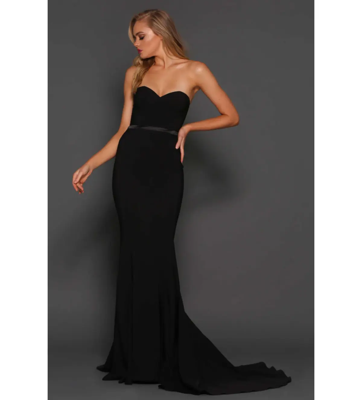 Elle Zeitoune Arianna Gown Black Size 16 - Image 1