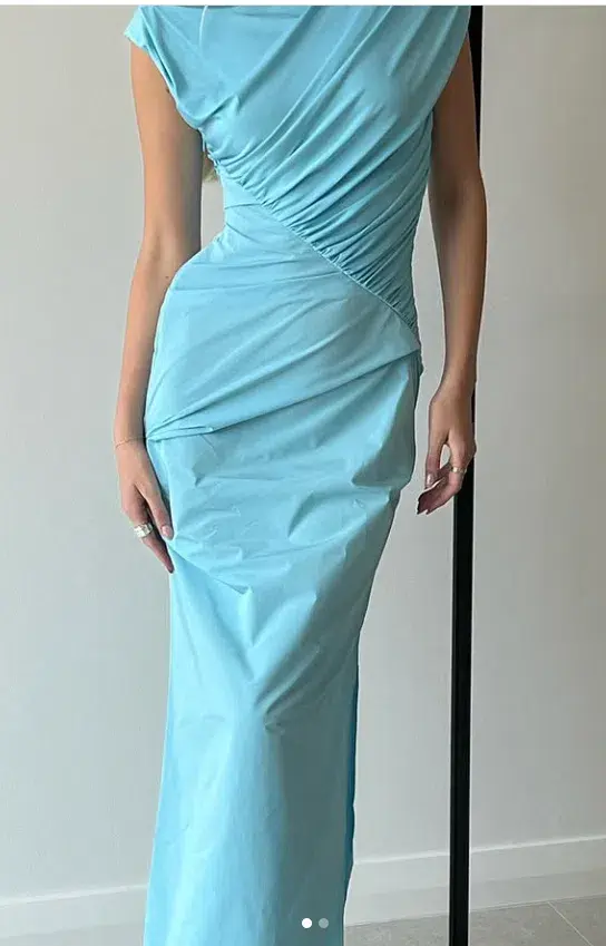 Paris Georgia Kaya MIdi Dress Iris Blue Size 12 - Image 2