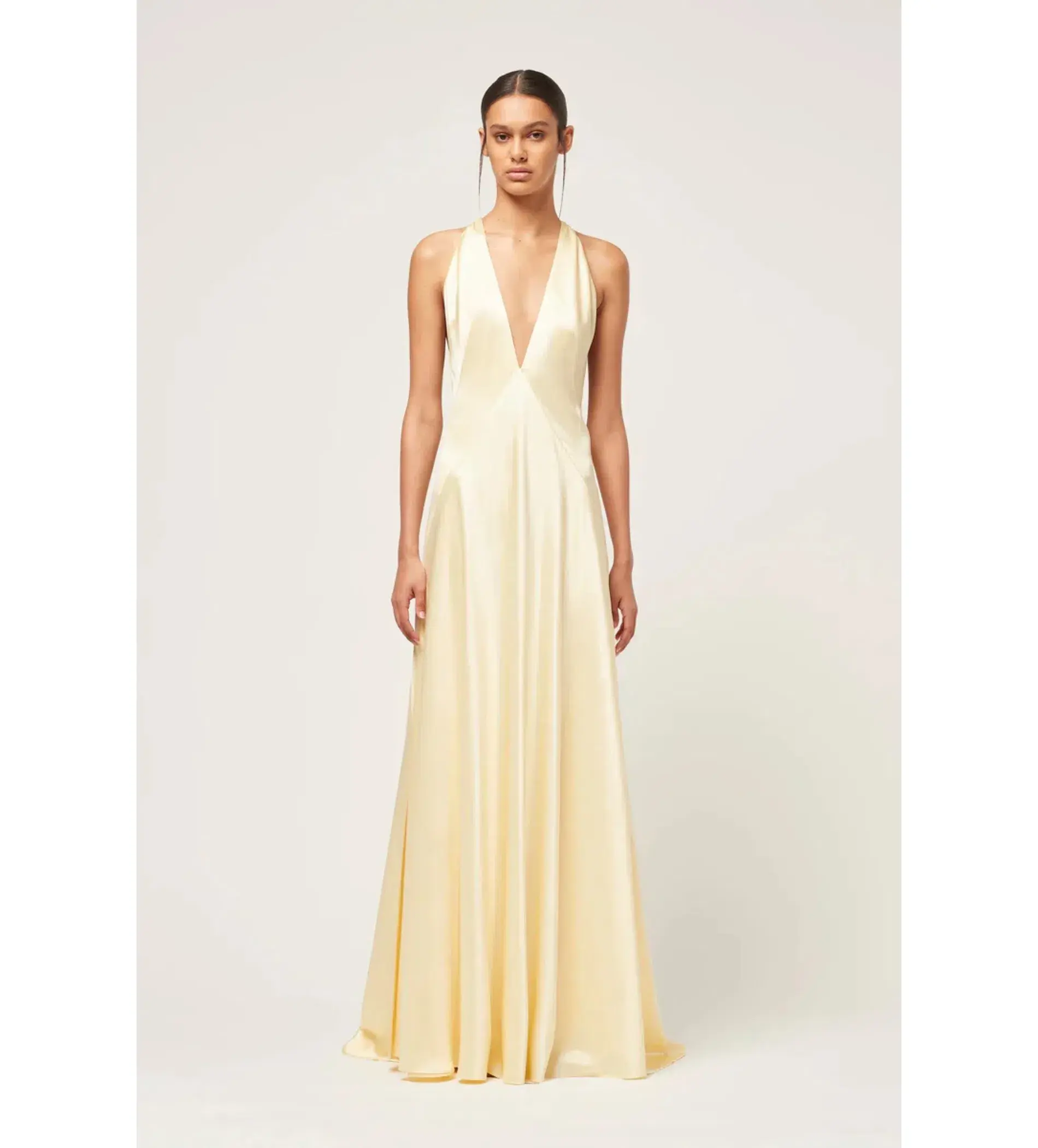 Michael Lo Sordo Bond 007 Paloma Dress Pale Yellow Size XS / AU 6 - Image 1