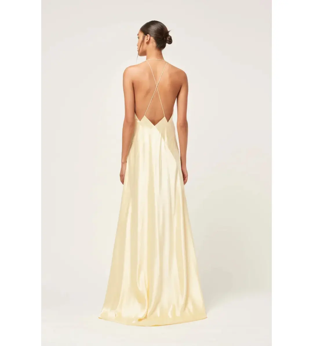 Michael Lo Sordo Bond 007 Paloma Dress Pale Yellow Size 6/XS for rent on The Volte - main image