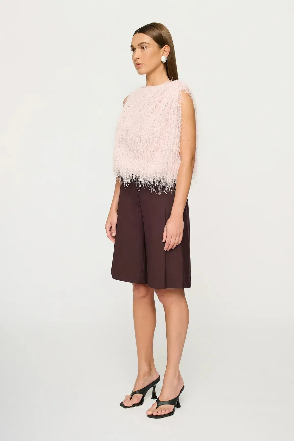 Clea Khalo Fringe Top Pink Size AU 8 - Image 3