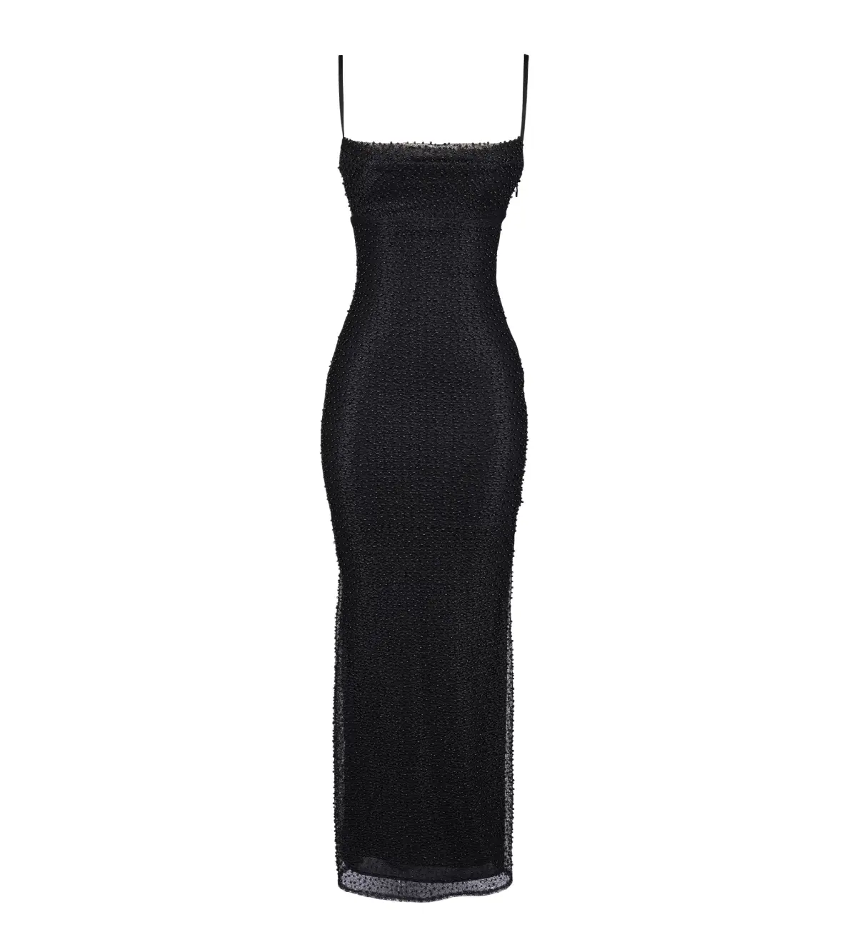 House of CB Calla Black Pearl Embellished Maxi Dress Black Size XS / AU 6 - Image 5
