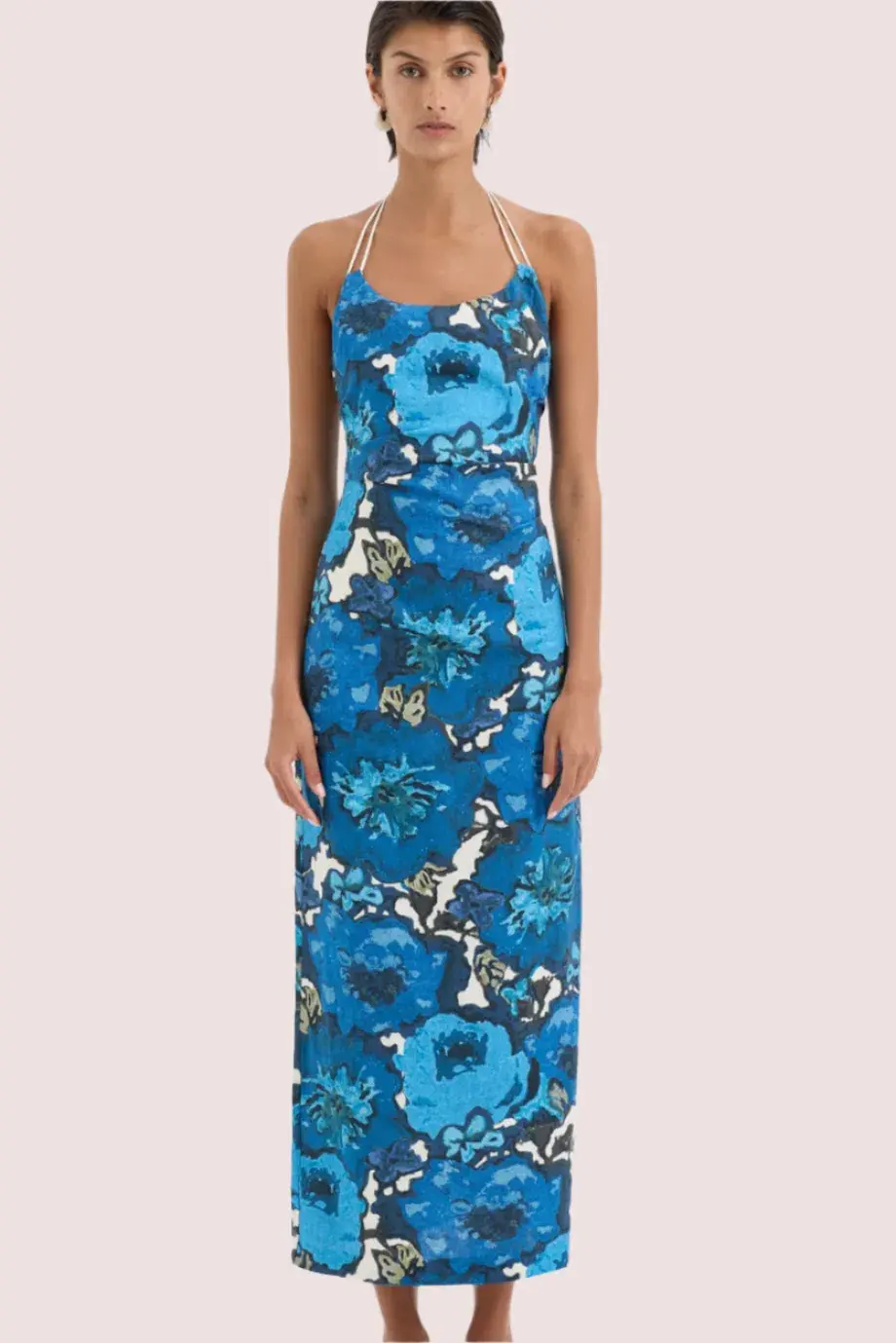 Sir The Label Camelia Midi Dress Blue Size 10 - Image 2