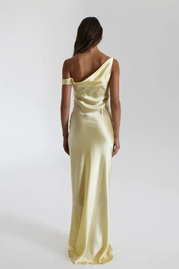 Natalie Rolt Monika Gown Butter Yellow Size 10 - Image 2