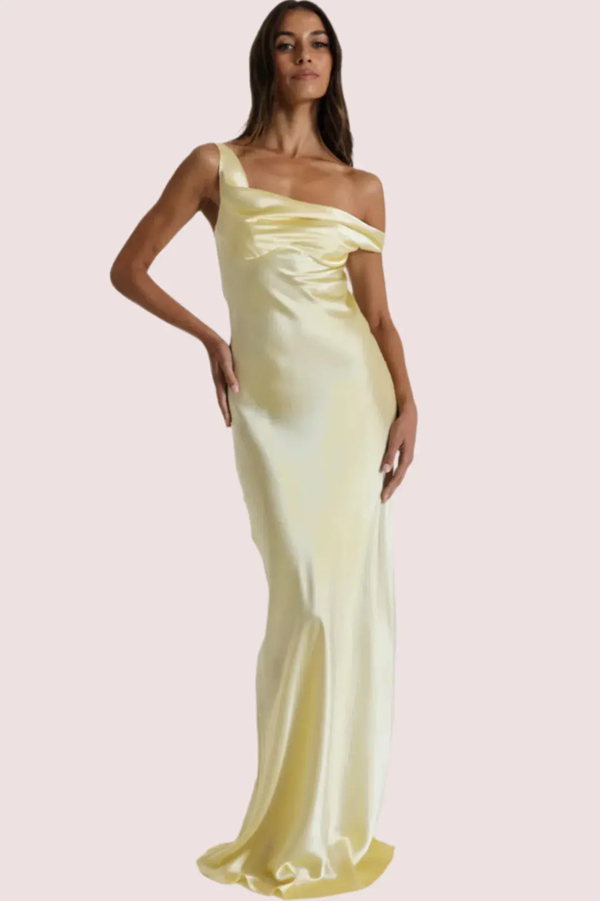 Natalie Rolt Monika Gown Butter Yellow Size 10 - Image 1