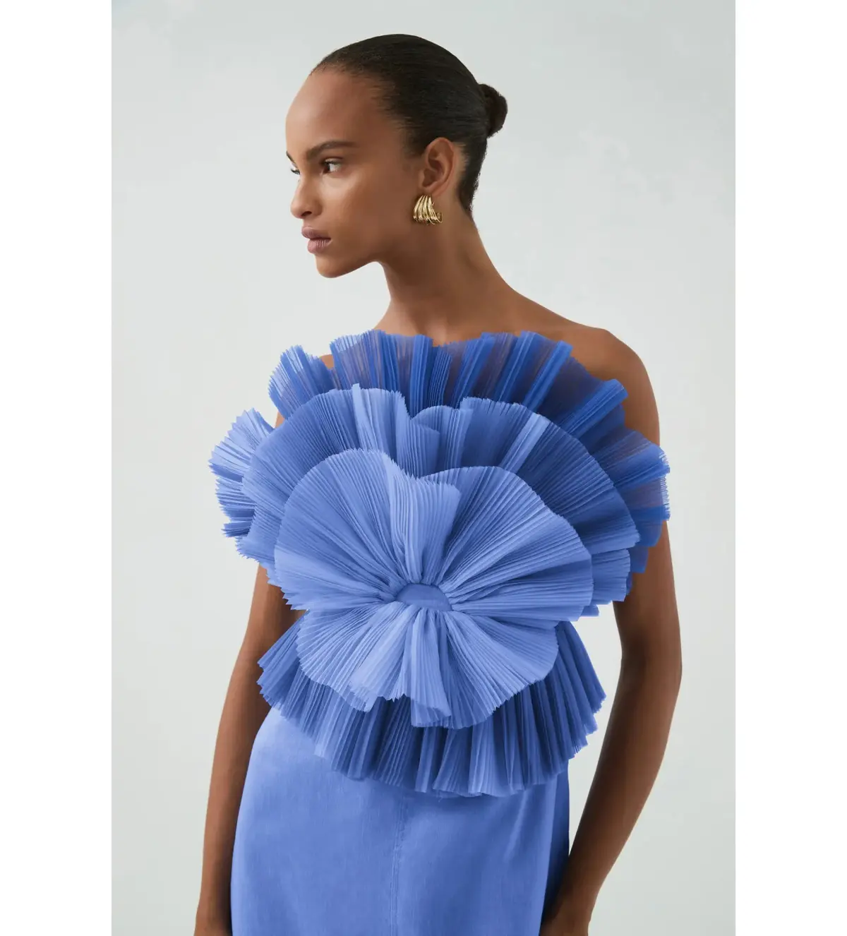 Aje Kira Midi Dress Ocean Wave Size 10 - Image 4