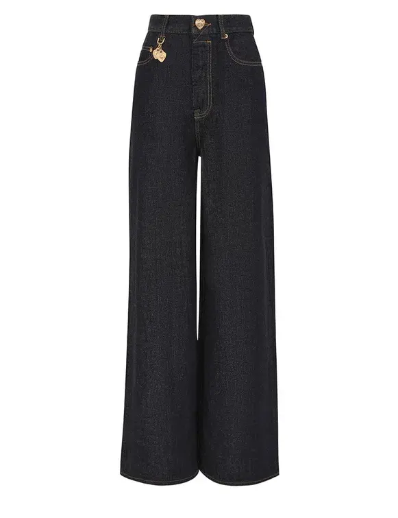 ZIMMERMANN CRUSH STRAIGHT JEAN BLUE SIZE 10 - Image 3