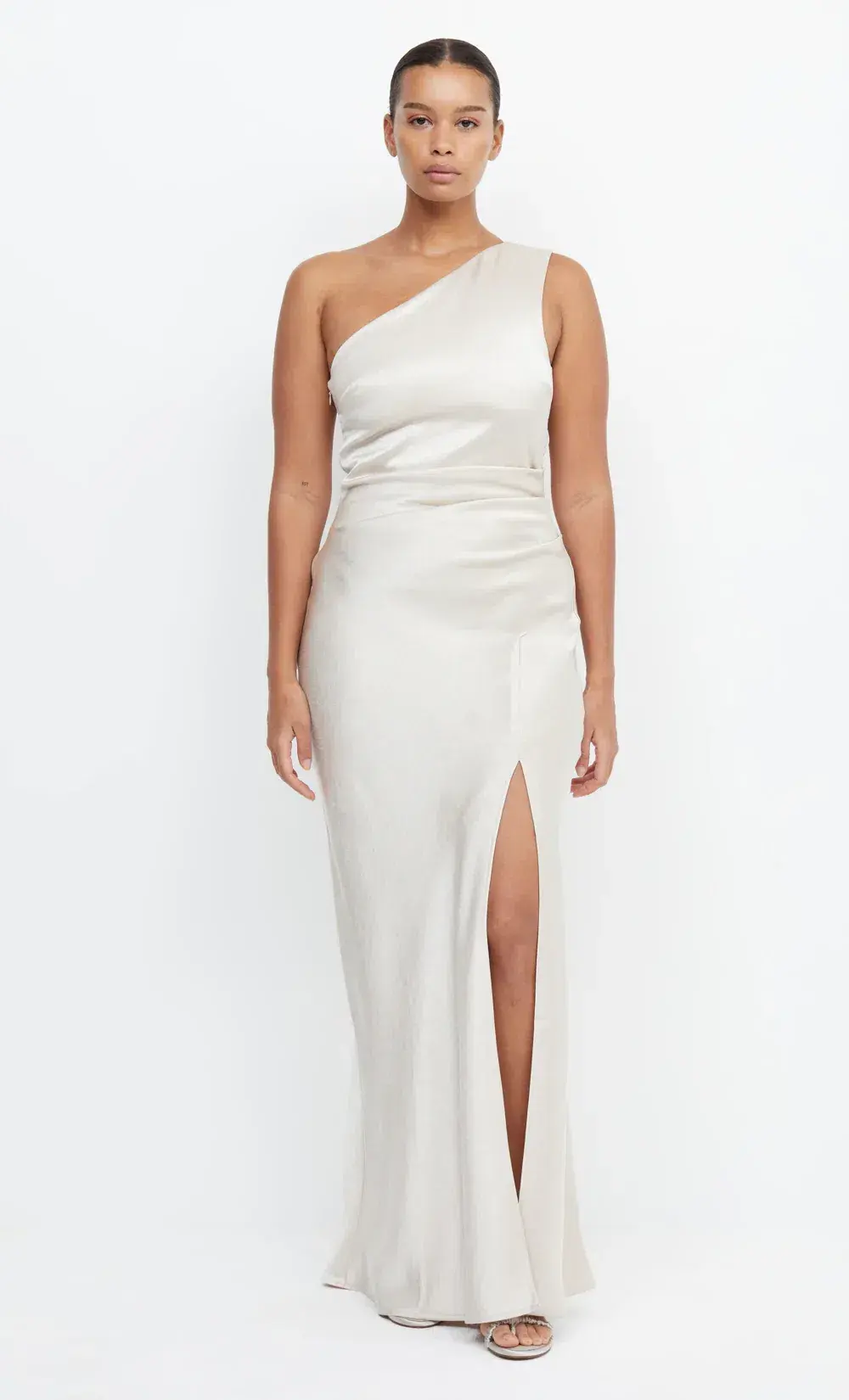 Bec + Bridge The Dreamer Asymmetrical Maxi Dress Beige Size 10 - Image 1