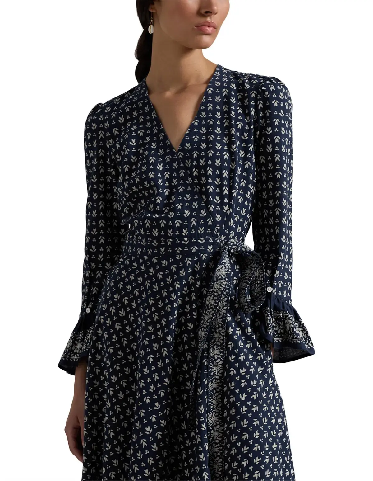 Polo Ralph Lauren Floral Print Wrap Dress Size AU 4 - Image 3