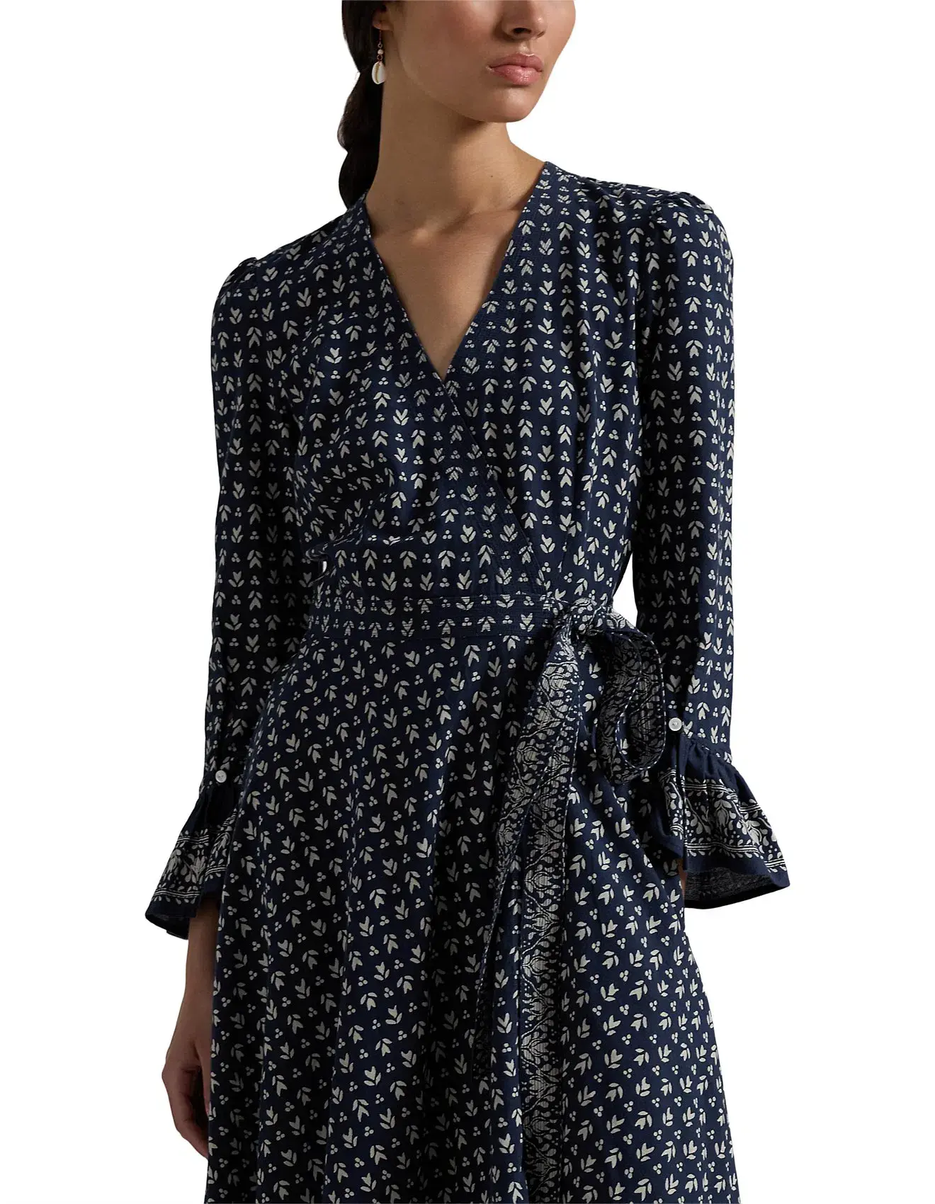 Polo Ralph Lauren Floral Print Wrap Dress Size AU 4 - Image 3