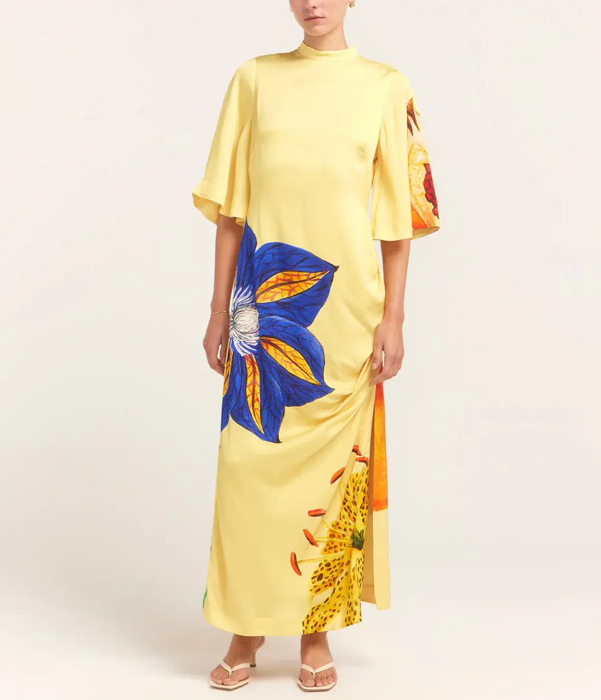 Alemais Dahlia Midi Dress Yellow Size 8 - Image 1