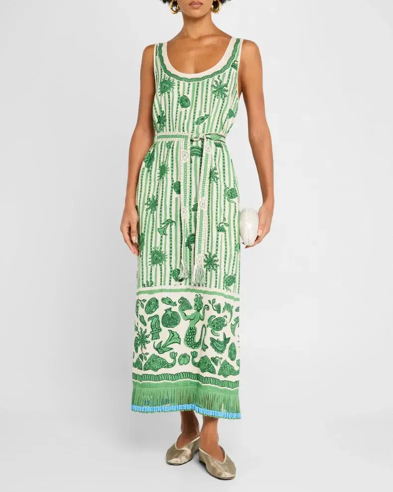 Alemais Lulu Sleeveless Midi Dress AU Size 6 - Image 1