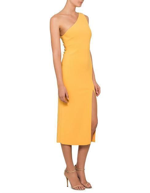 Bec & Bridge Tango Race Midi Dress Mango Size 8 - Image 2