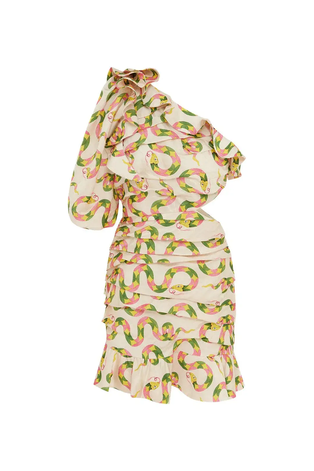 Alemais Seeker One Shoulder Mini Dress Size AU 6 - Image 5
