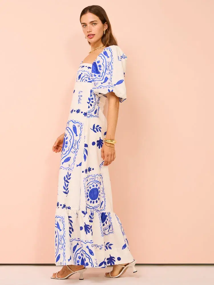 By Nicola Camille S/S Maxi Dress In Le Soleil Size 8  - Image 6