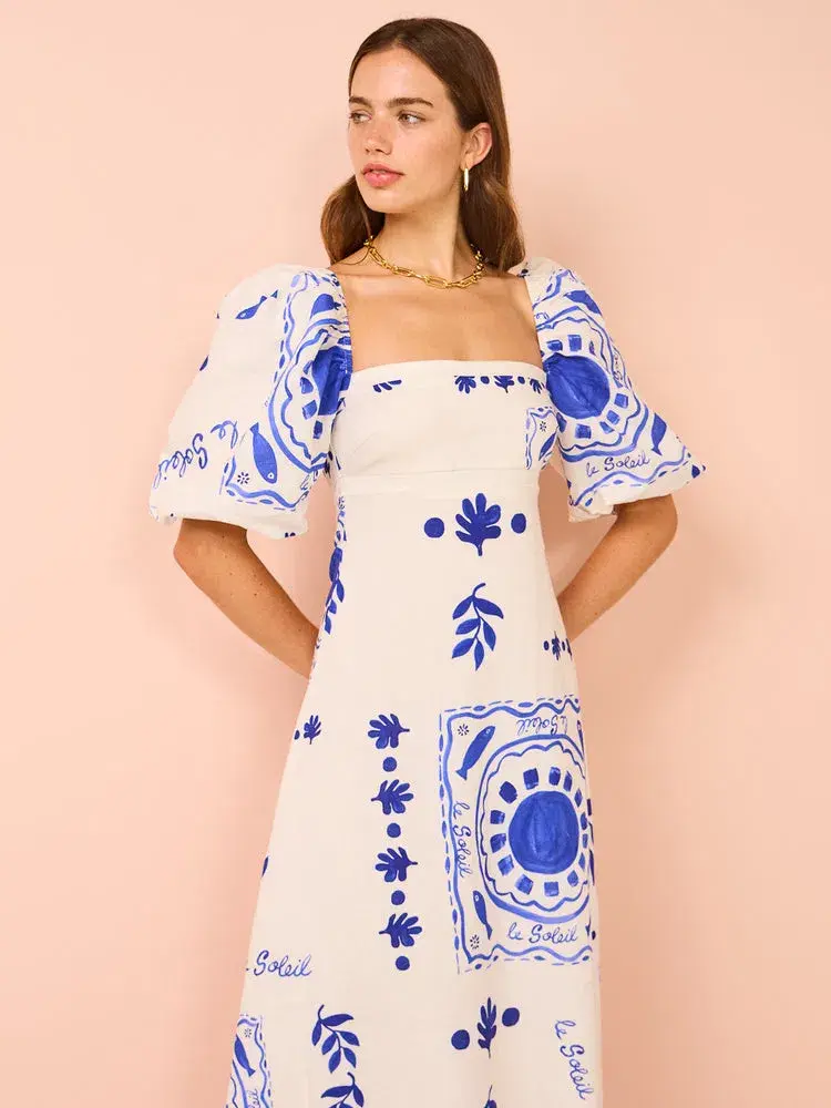 By Nicola Camille S/S Maxi Dress In Le Soleil Size 8  - Image 3