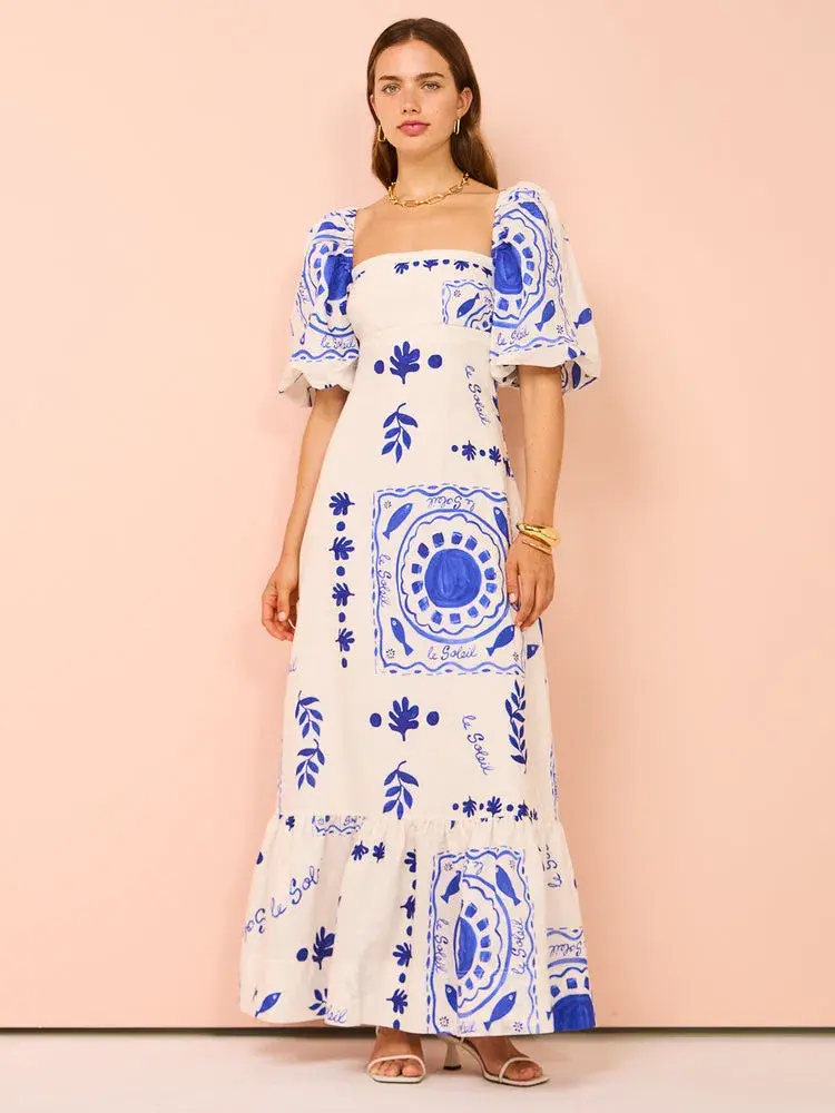 By Nicola Camille S/S Maxi Dress In Le Soleil Size 8  - Image 4