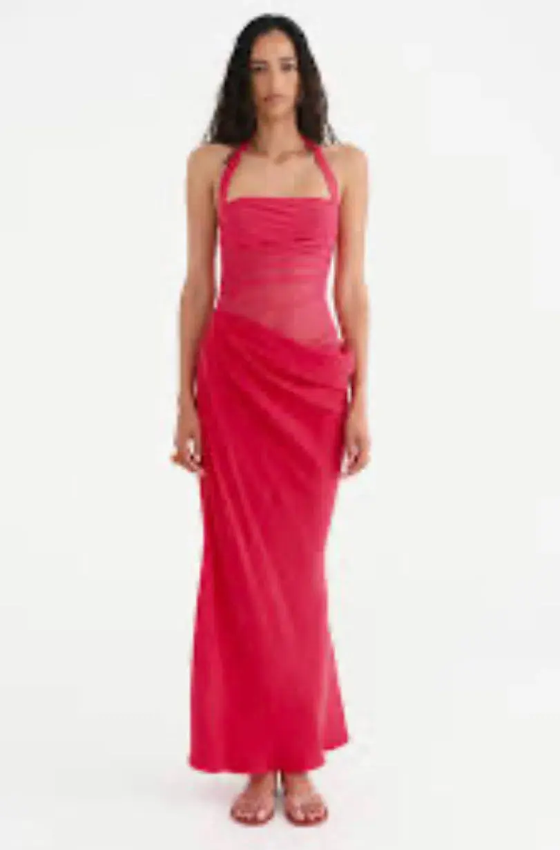 Benni Gina Maxi Dress Watermelon Size 6 - Image 3