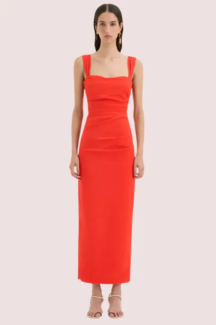 SIR The Label Dahlia Gown Orange Size 8 - Image 1
