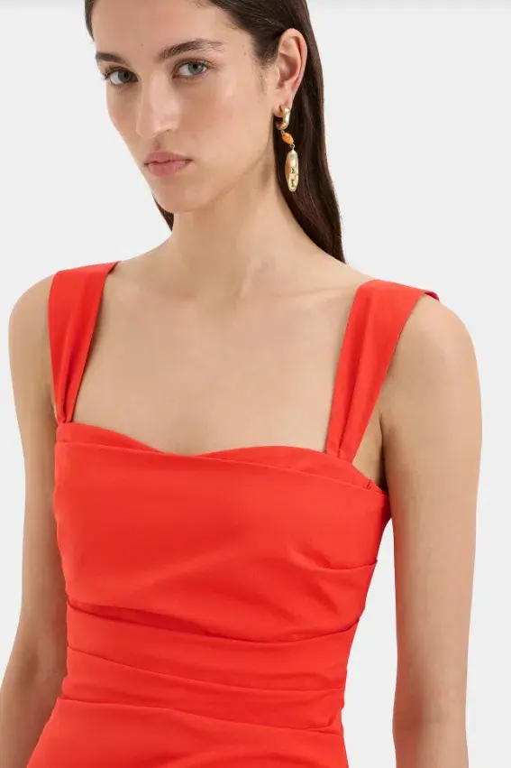 SIR The Label Dahlia Gown Orange Size 8 - Image 3