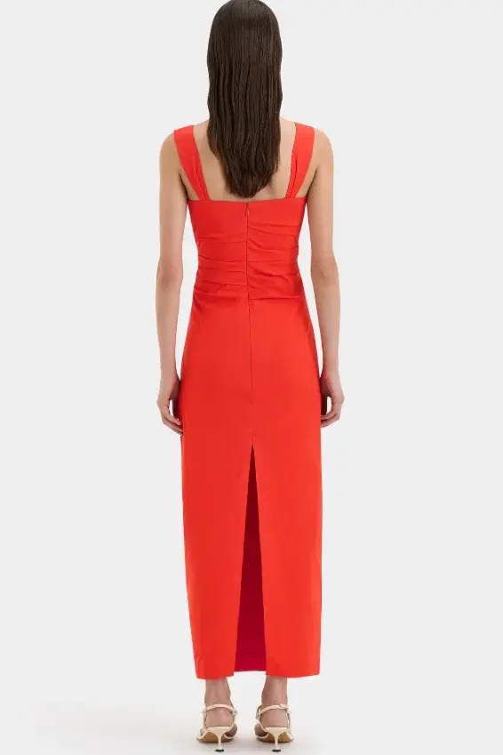 SIR The Label Dahlia Gown Orange Size 8 - Image 2