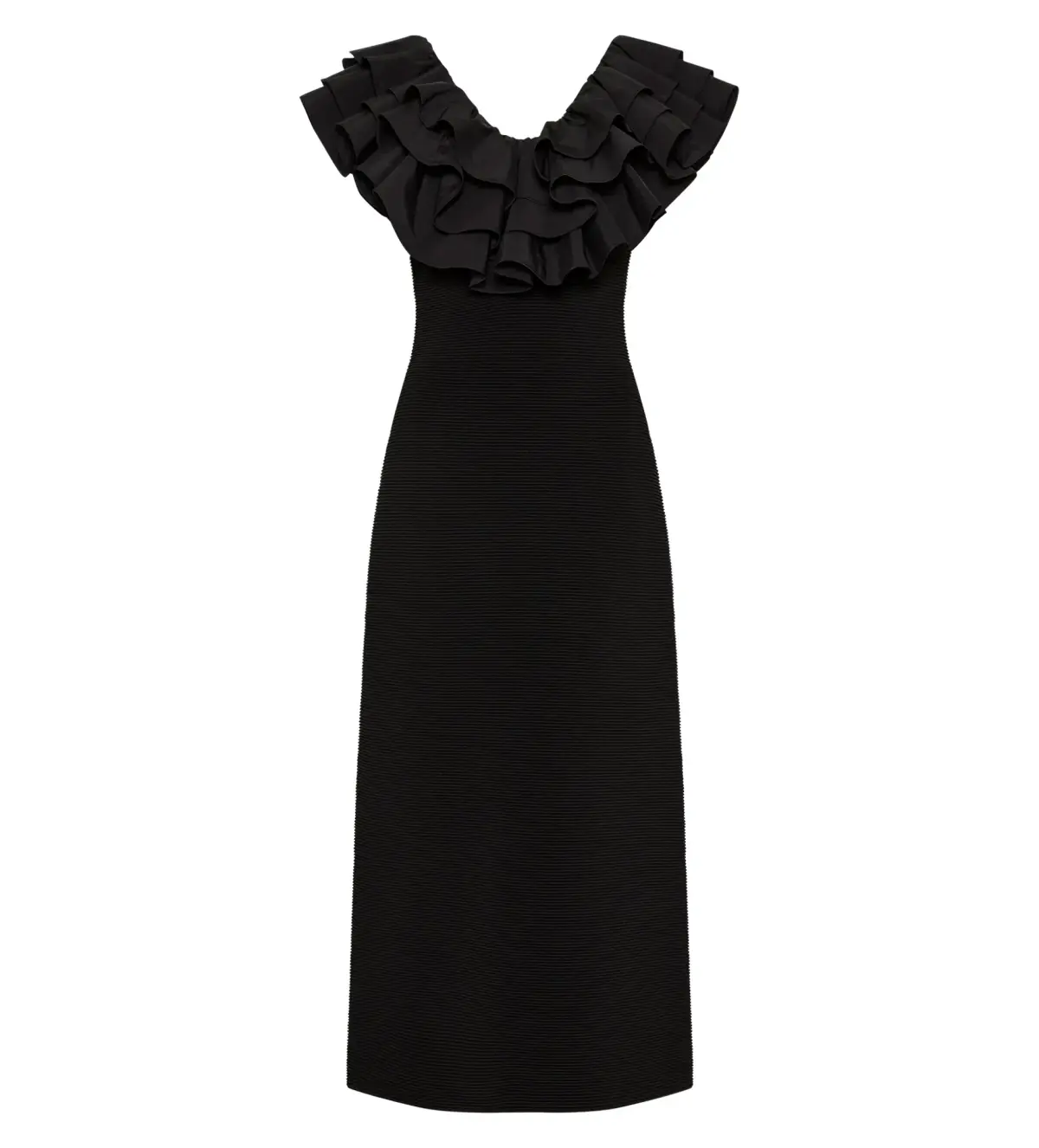 AJE Transcendent Ruffle Midi Dress AU 6 XS - Image 6