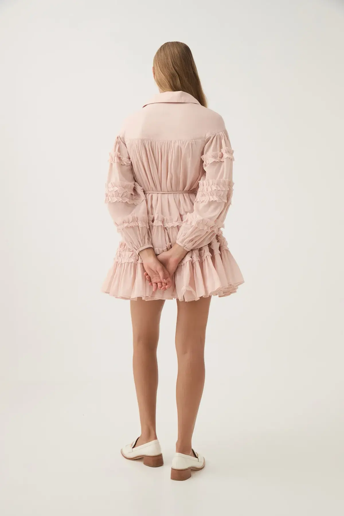 Aje Pastiche Tiered Mini Dress AU 8 - Image 2